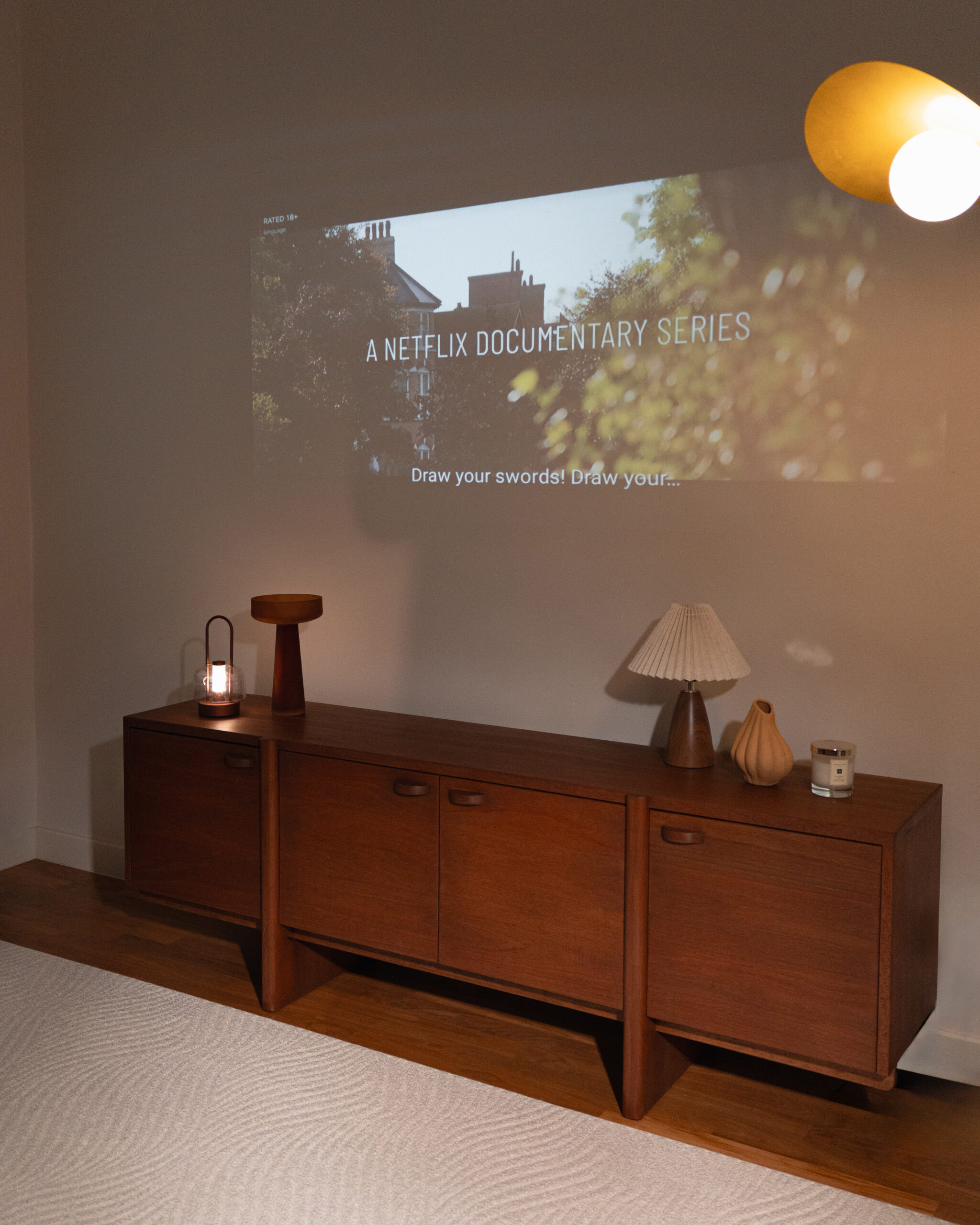 Veron Tv Cabinet with projector